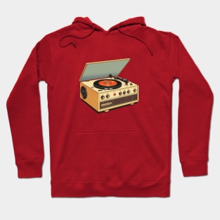 vintage Record Player Hoodie